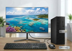 Máy Bộ Dell :Chip i5 9500 + Ram 8GB +SSD 256 Gb + Màn hình 24 inch