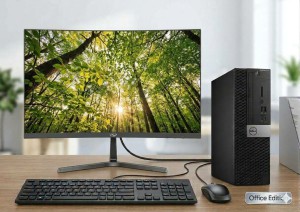 Máy Bộ Dell :Chip i5 8500 + Ram 8GB +SSD 256 Gb + Màn hình 22 inch
