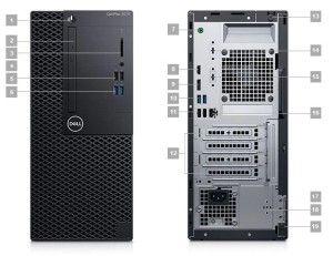 Thùng cpu Dell : Chip i5 7500 + ram 8 Gb + ssd 256 Gb