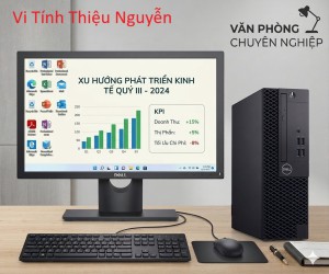 Máy Bộ Dell :Chip i5 8500 + Ram 8GB +SSD 256 Gb + Màn hình 20 inch