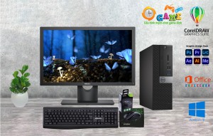 Bộ Máy Dell: CPU i5-6500 + ram 8 Gb + Ssd 256 Gb + Màn Hình 22 inch DELL