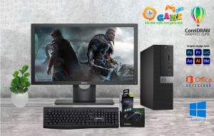 Bộ Máy Dell: CPU i7 - 7700 + ram 8 Gb + Ssd 256 Gb + Màn Hình 22 inch DELL