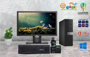 Bộ Máy Dell: CPU i5-6500 + ram 16 Gb + Ssd 512 Gb + Màn Hình 22 inch DELL