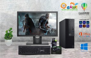 Bộ Máy Dell: CPU i5 - 7500 + ram 16 Gb + Ssd 512 Gb + Màn Hình 22 inch DELL